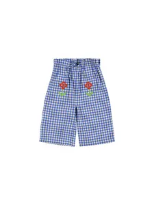 HELLO SIMONE Embroidered Cotton Poplin Pants