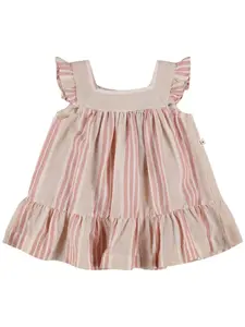 1 + IN THE FAMILY Stripe Print Organic Cotton Blend Dress