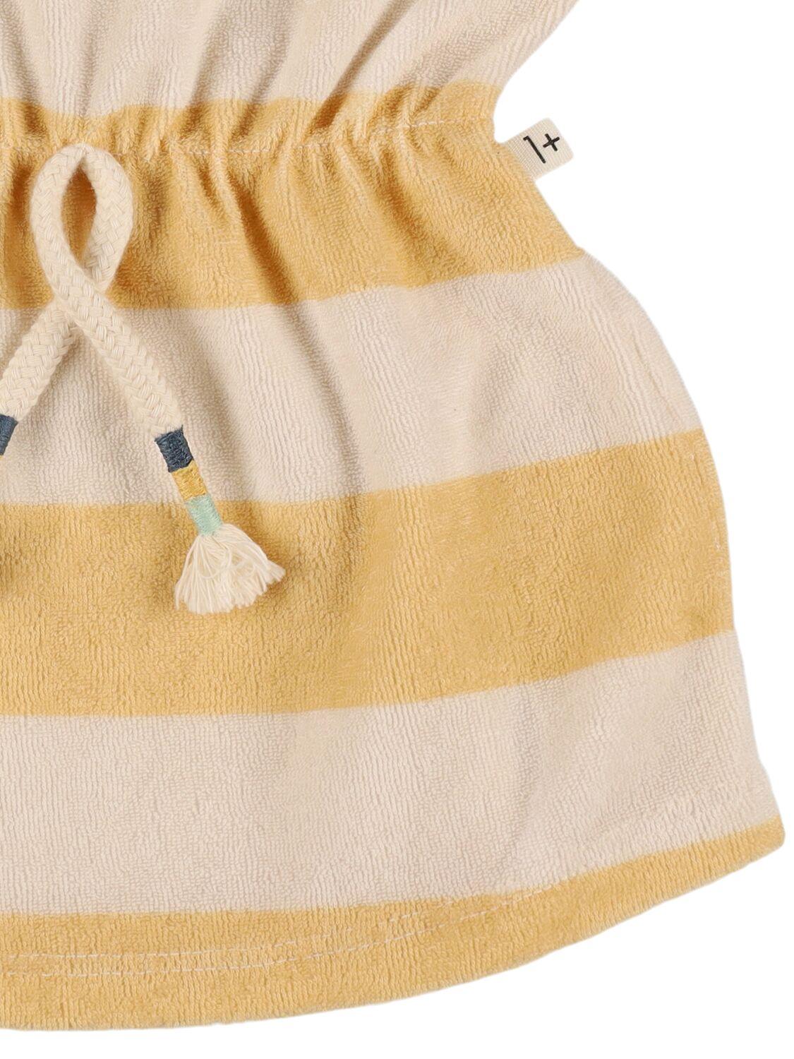 1 + IN THE FAMILY Striped Cotton Blend Dress
