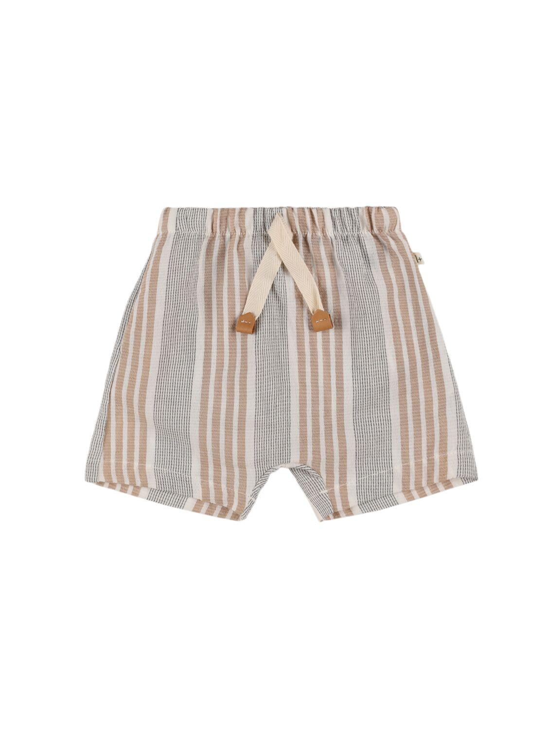 1 + IN THE FAMILY Printed Organic Cotton Blend Shorts