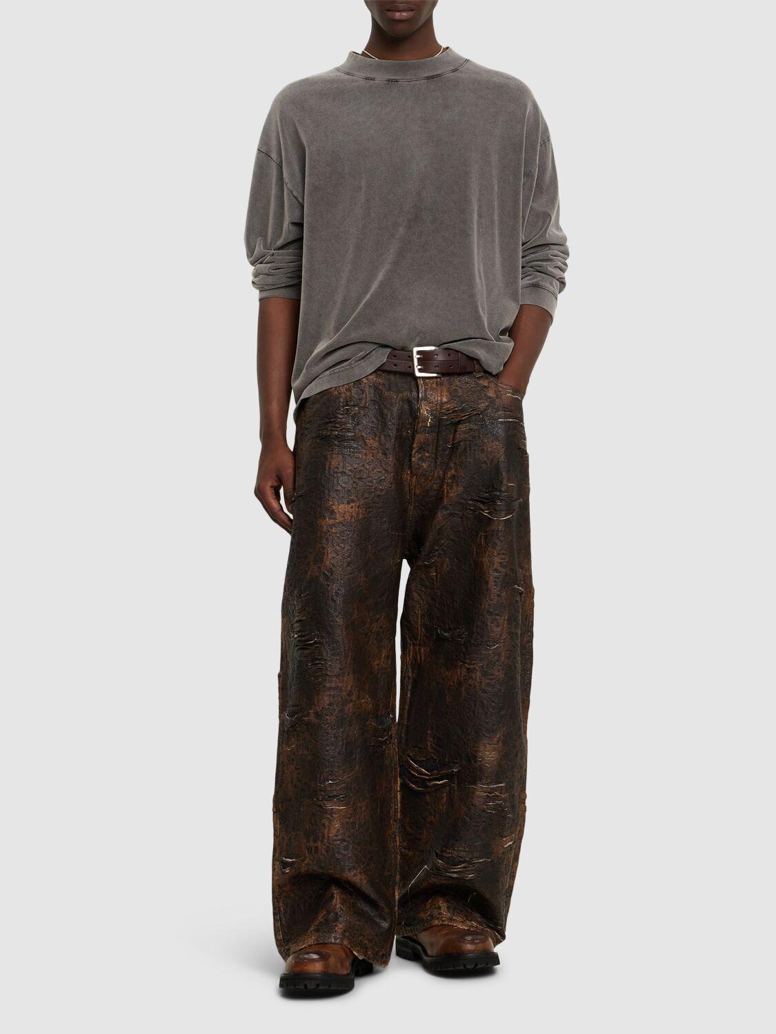ACNE STUDIOS Monogram Coated Denim Jeans