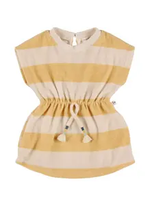 1 + IN THE FAMILY Striped Cotton Blend Dress