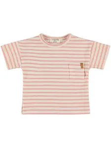 1 + IN THE FAMILY Striped Cotton Blend T-shirt