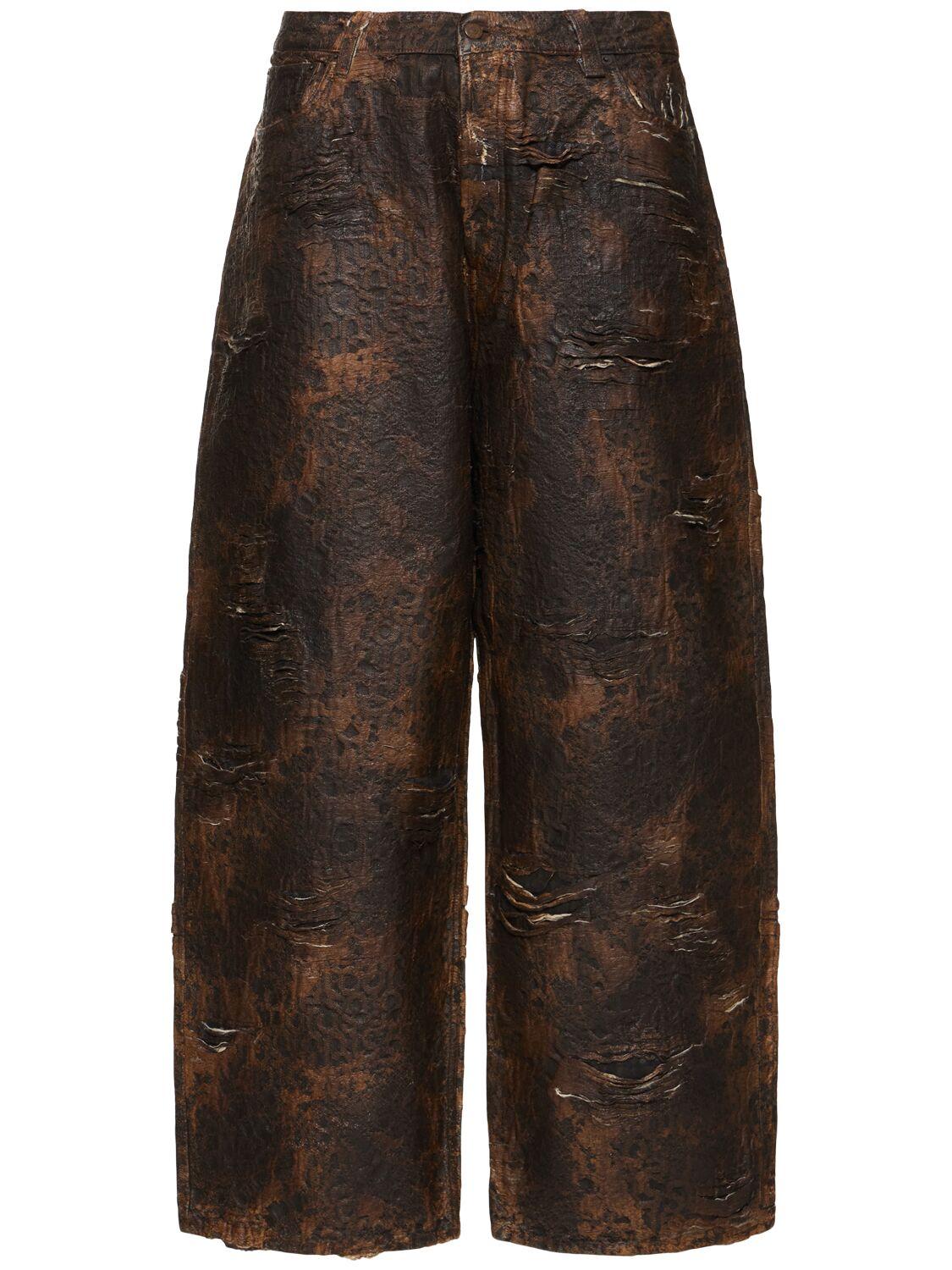 ACNE STUDIOS Monogram Coated Denim Jeans
