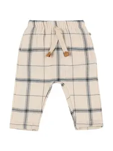 1 + IN THE FAMILY Check Print Cotton Pants