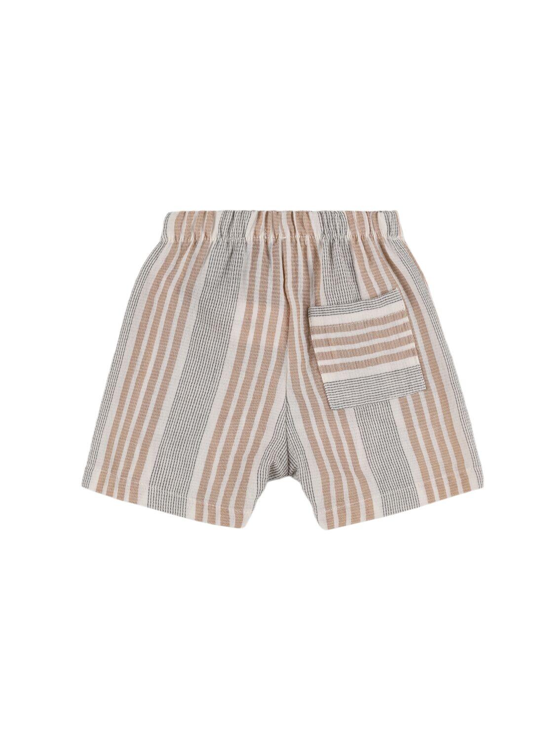1 + IN THE FAMILY Printed Organic Cotton Blend Shorts