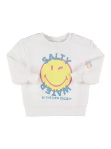 THE NEW SOCIETY Printed Cotton Blend Sweatshirt