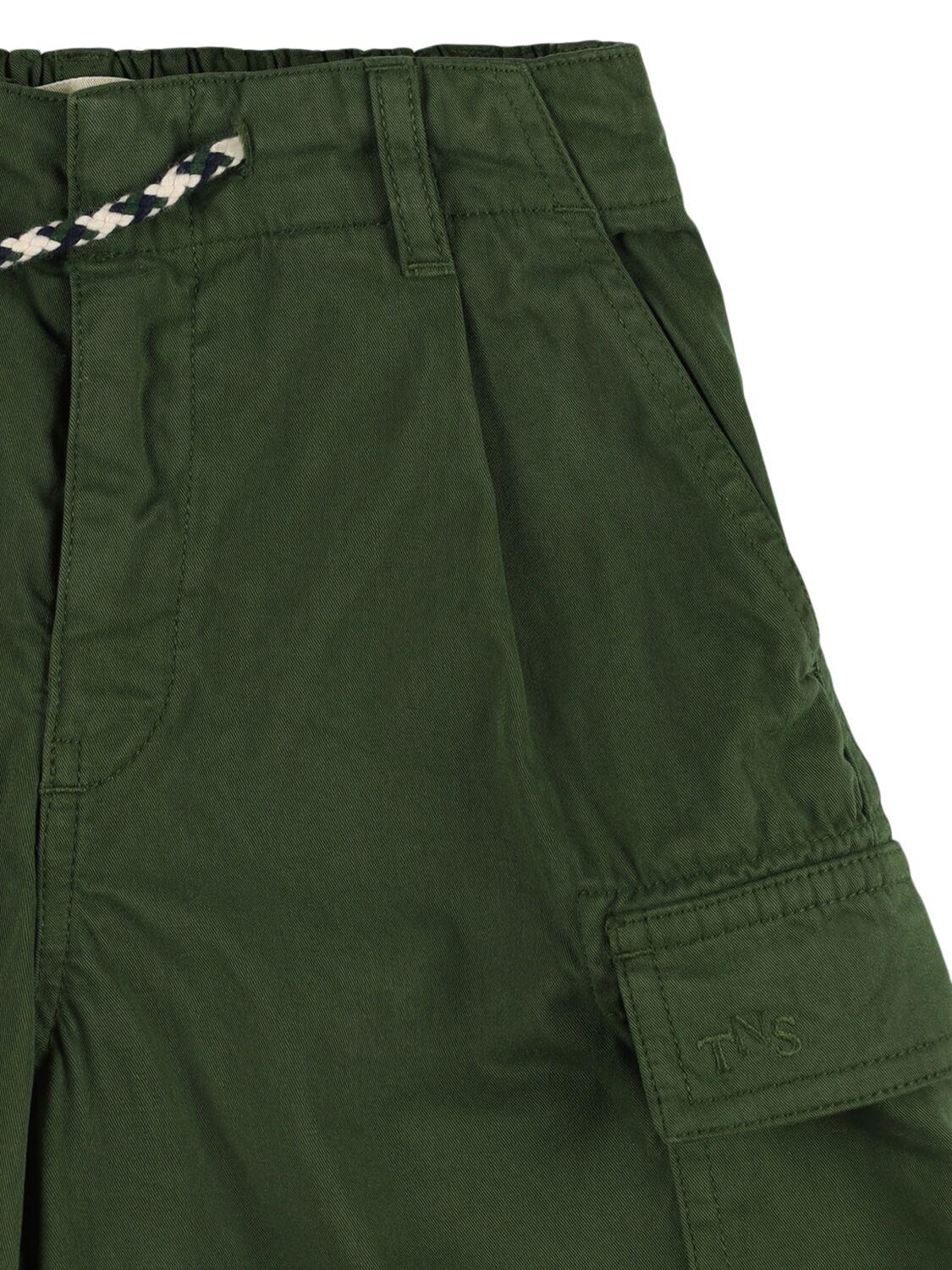 THE NEW SOCIETY Cotton Twill Cargo Shorts