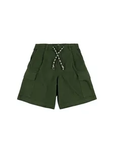 THE NEW SOCIETY Cotton Twill Cargo Shorts