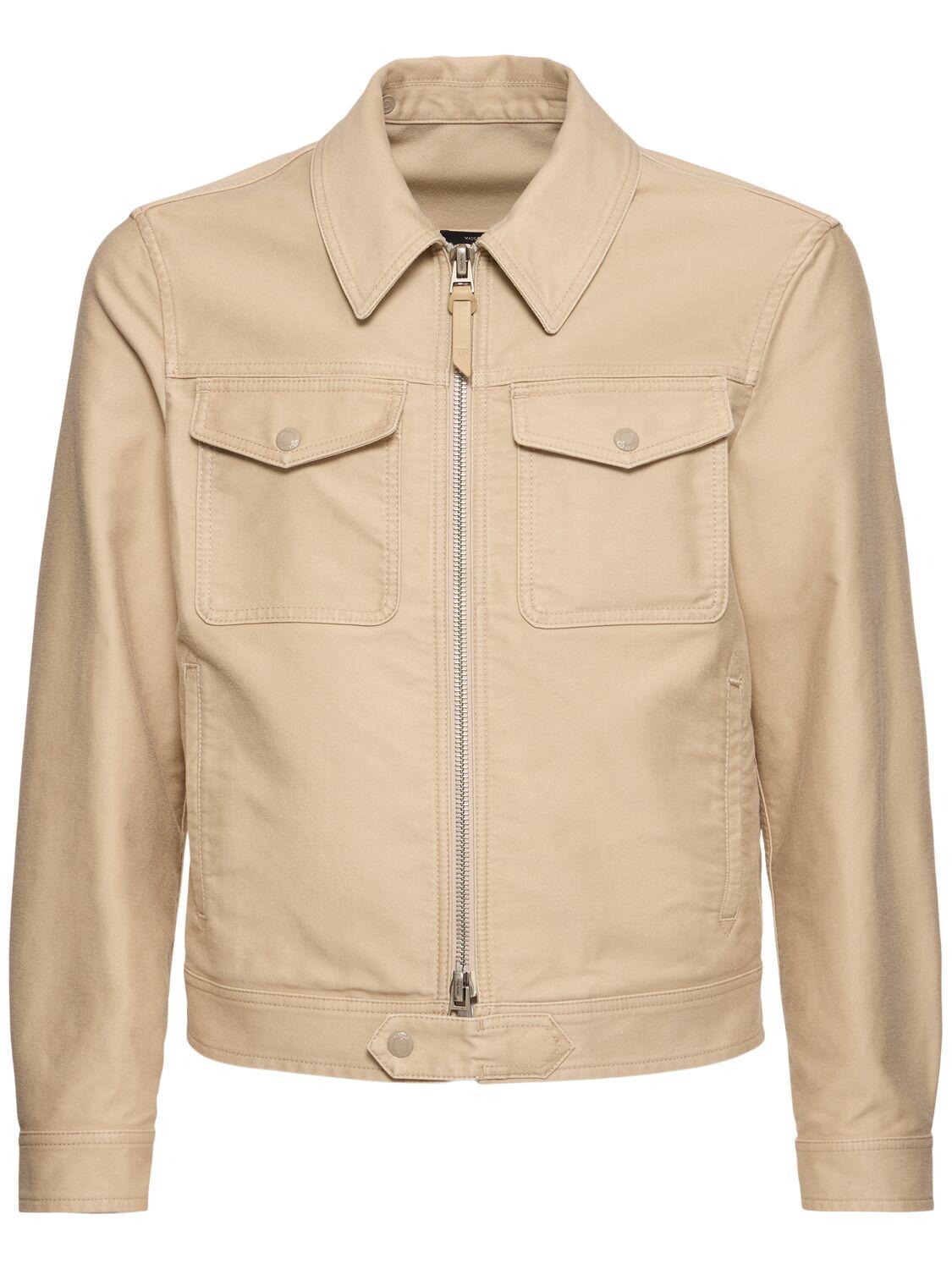 TOM FORD Brushed Cotton Satin Jacket