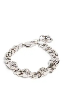MCQUEEN Skull Chain Brass Bracelet