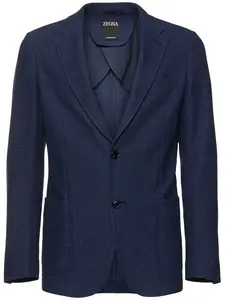 ZEGNA Micro Structure Cotton Jersey Jacket