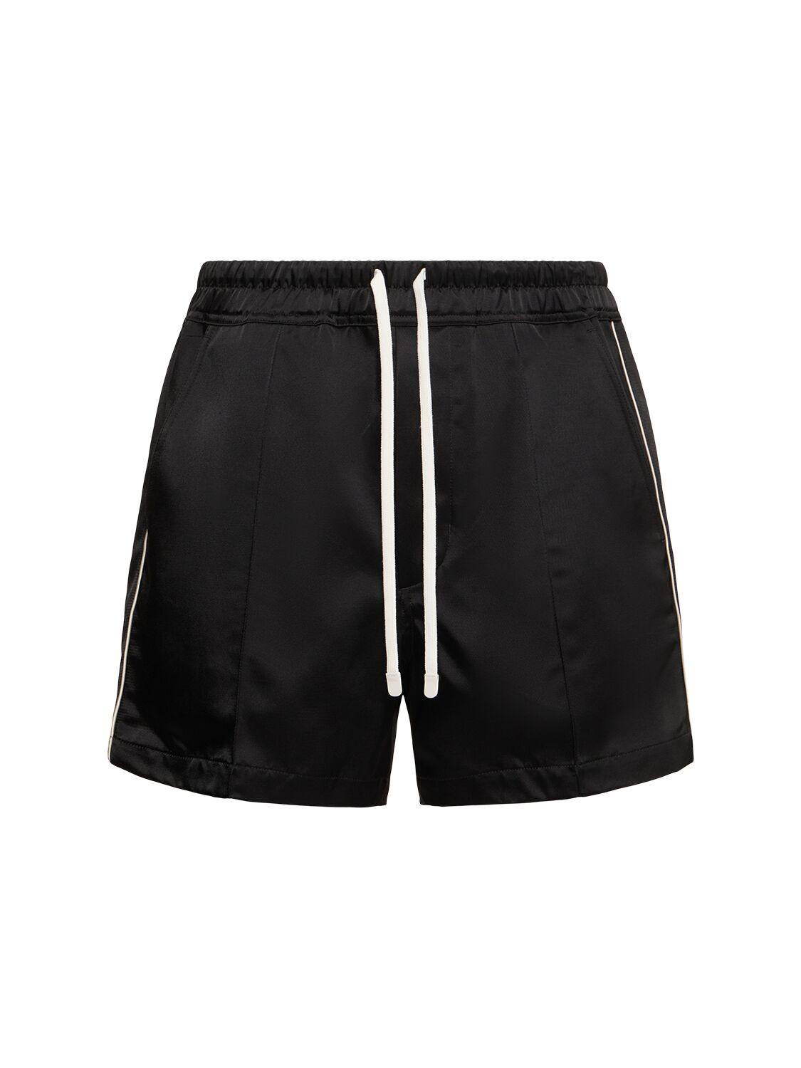 TOM FORD Shiny Satin Shorts with Piping