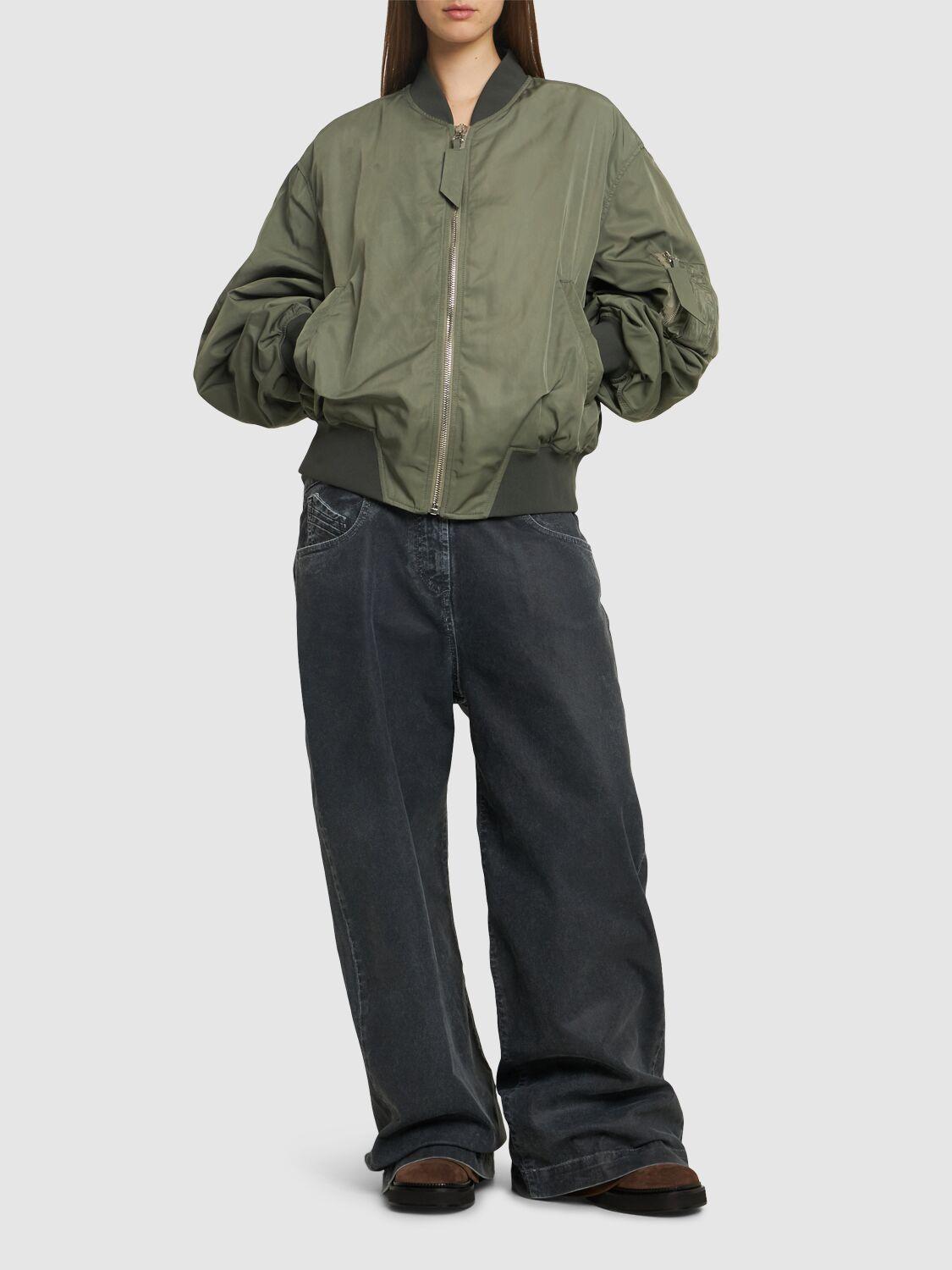 THE ATTICO Anja Nylon Bomber Jacket