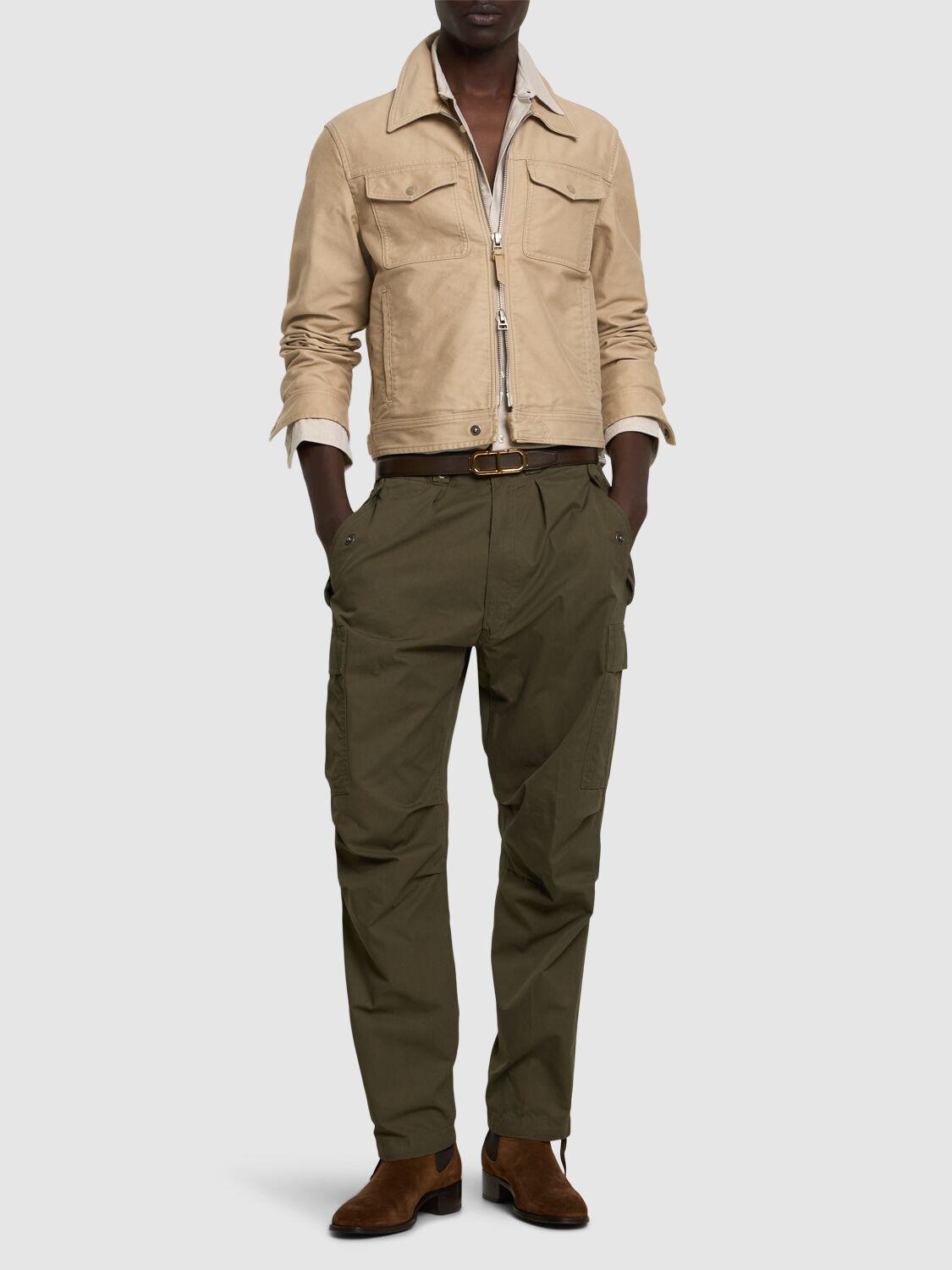 TOM FORD Brushed Cotton Satin Jacket