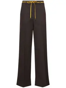 ASPESI Cotton Gabardine Wide Leg Pants