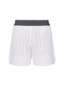 BRUNELLO CUCINELLI Openwork Cotton Bermuda Shorts