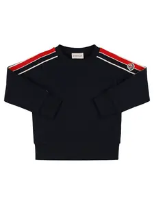 MONCLER Cotton Fleece Crewneck Sweatshirt