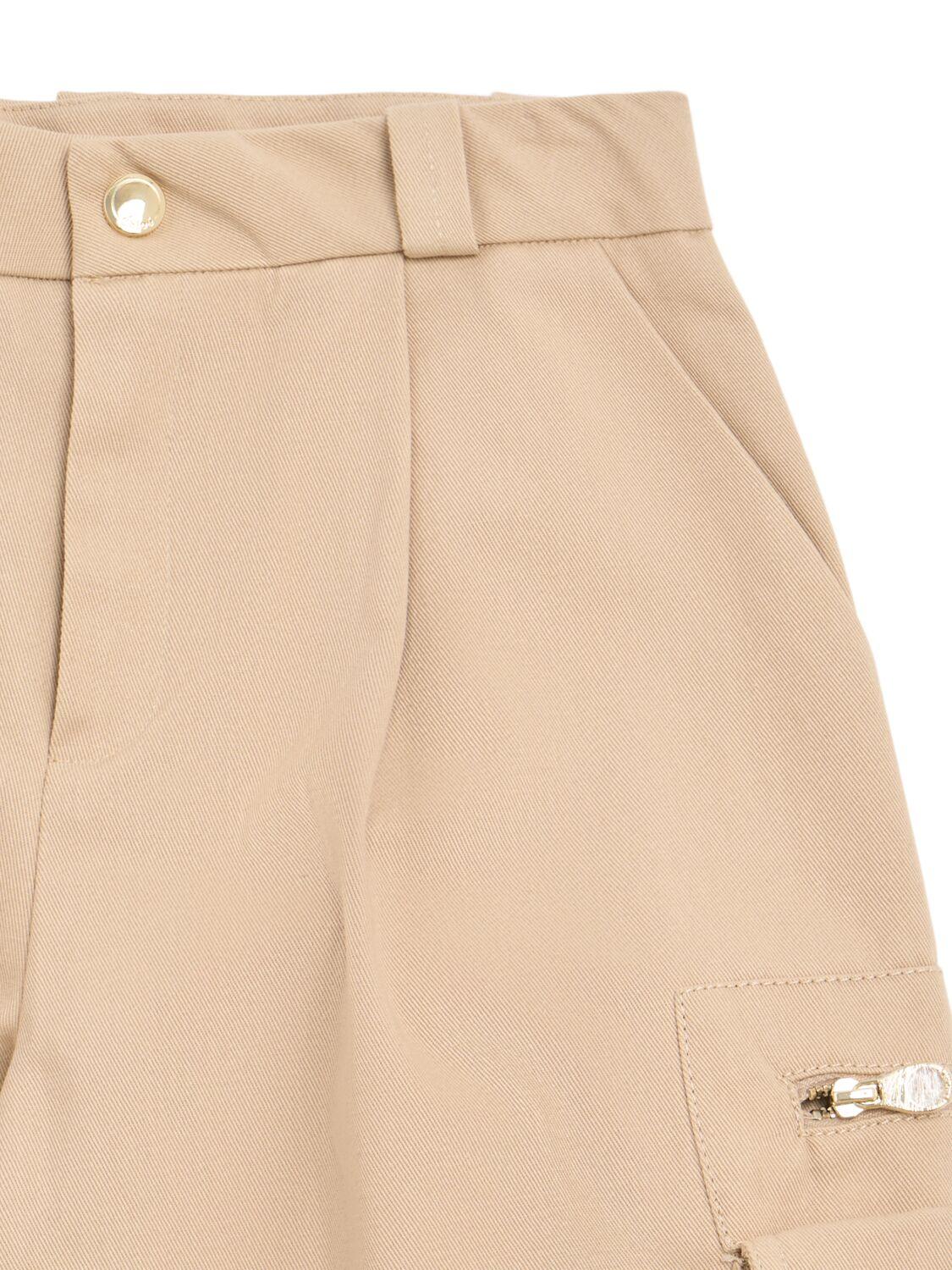 CHLOÉ Cotton Twill Cargo Pants