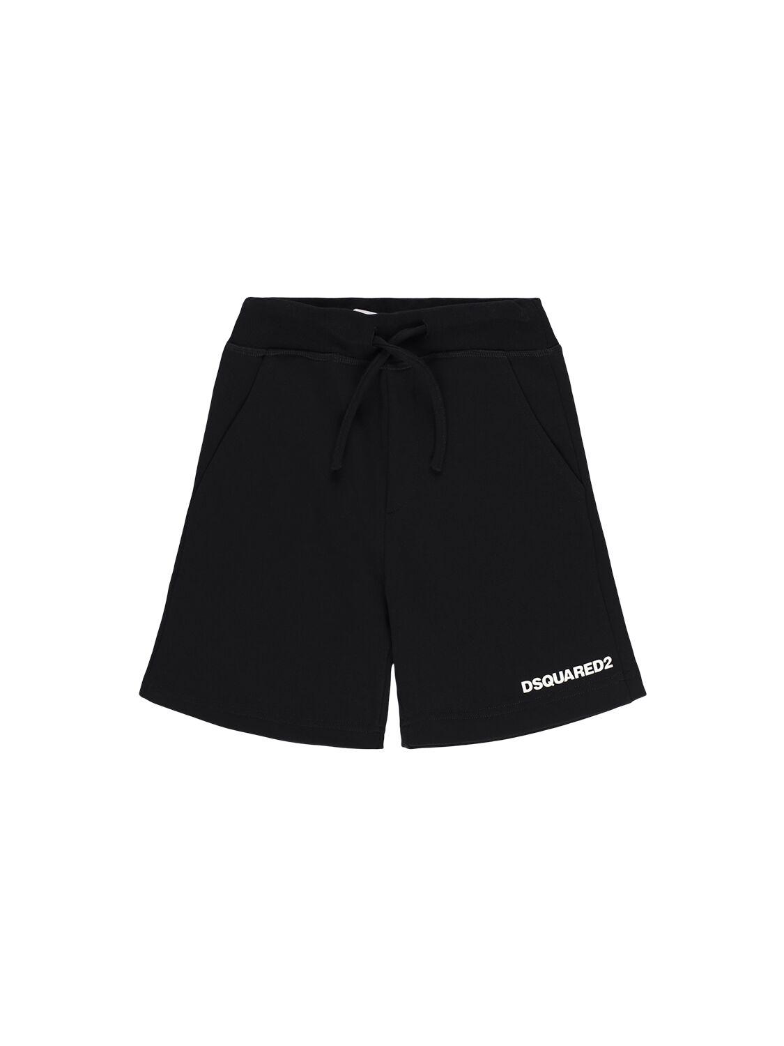 DSQUARED2 Printed Cotton Sweat Shorts