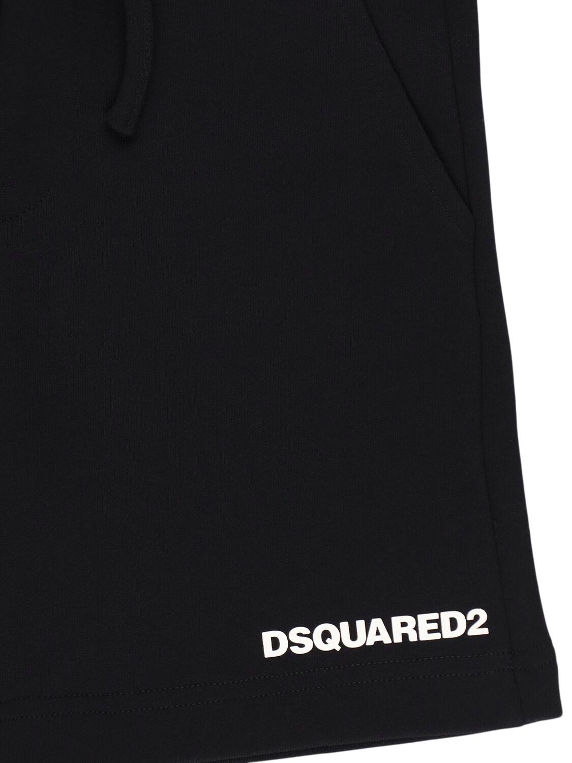 DSQUARED2 Printed Cotton Sweat Shorts