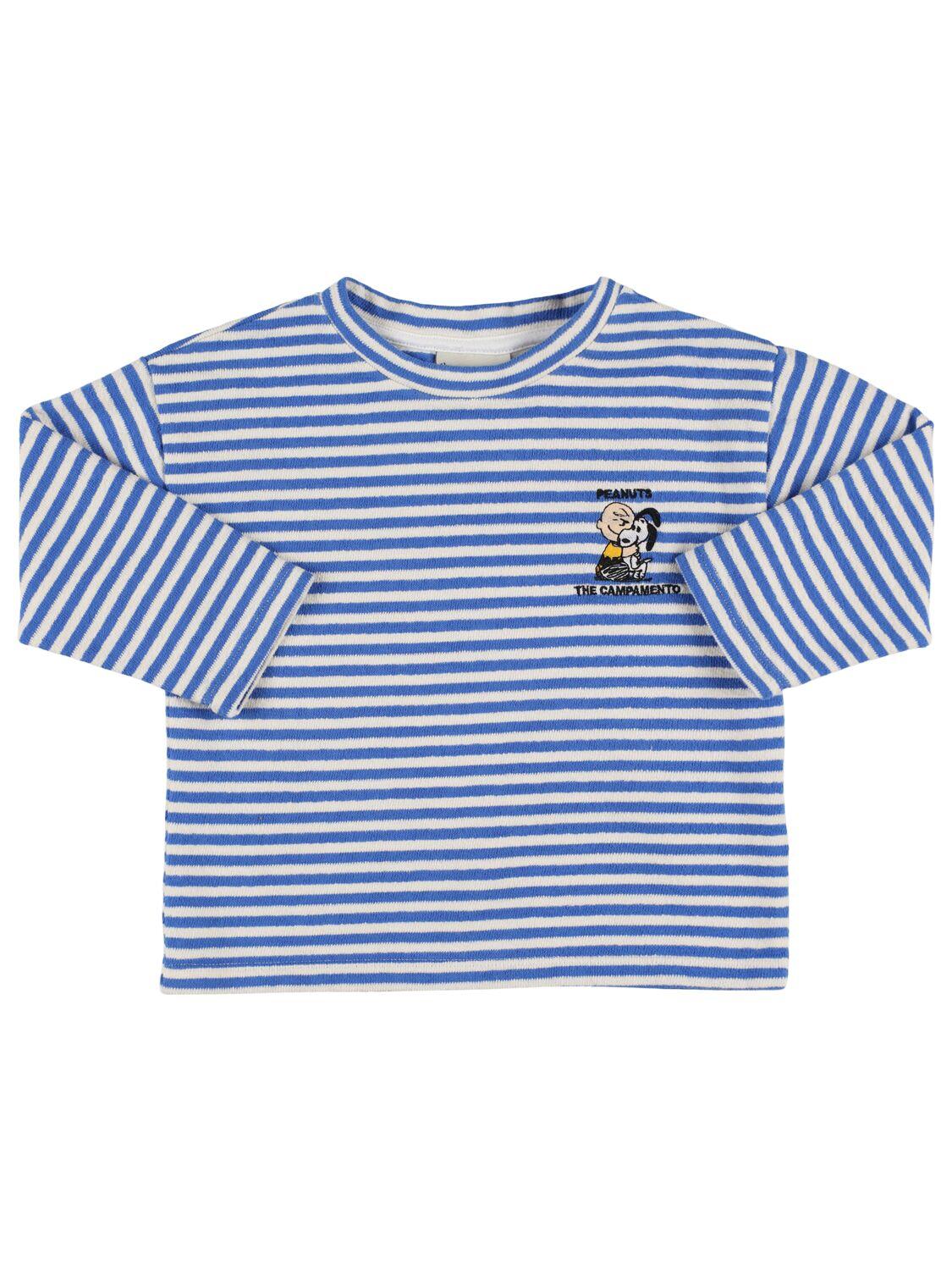 THE CAMPAMENTO Embroidered Cotton Jersey T-shirt