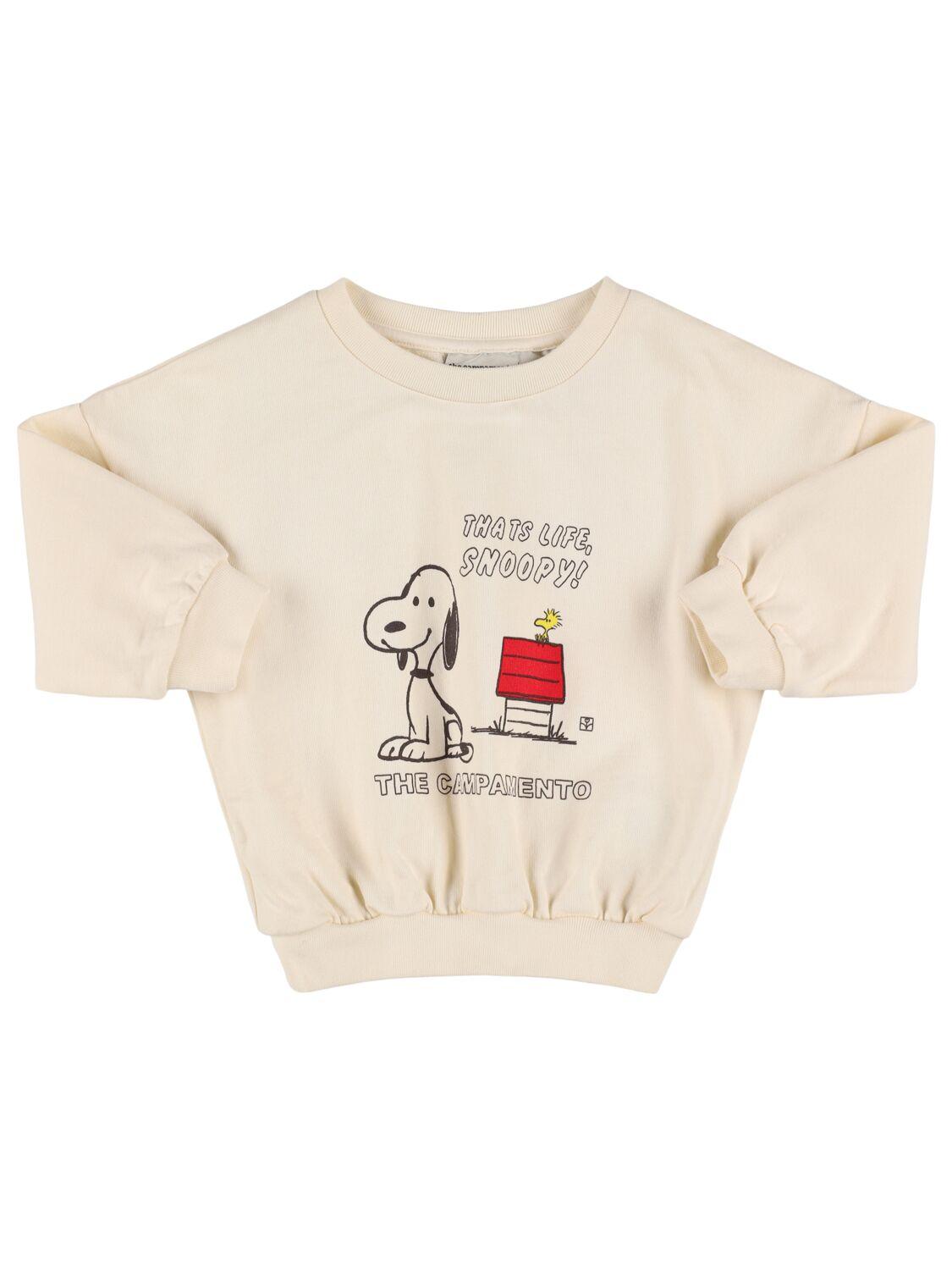 THE CAMPAMENTO Printed Cotton Sweatshirt