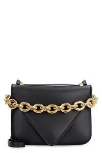 Bottega Veneta Women's Mount Leather Envelope Bag in Black