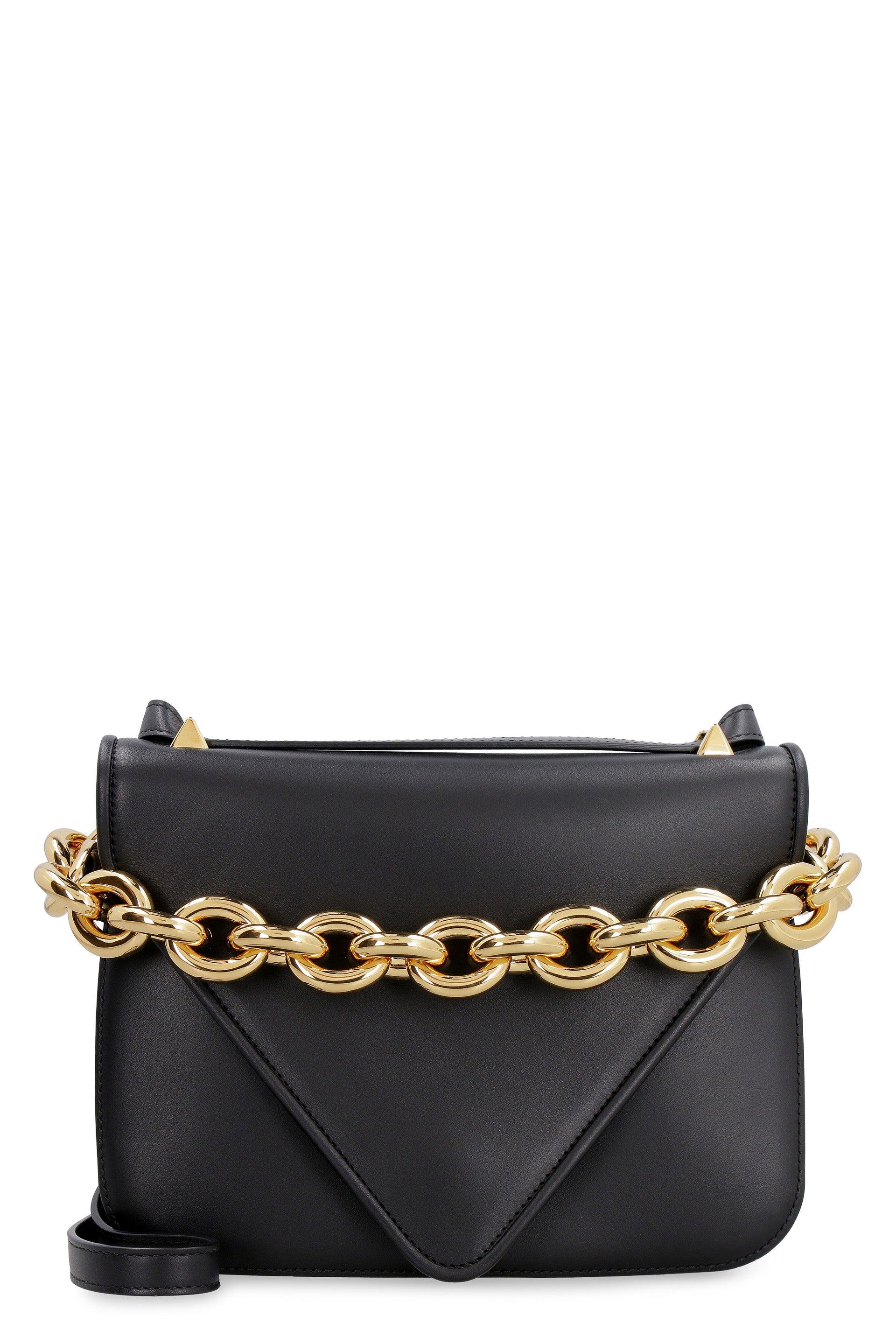 Bottega Veneta Women's Mount Leather Envelope Bag in Black