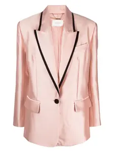 Zimmermann Women's Contrasting Trim Single Breasted Blazer