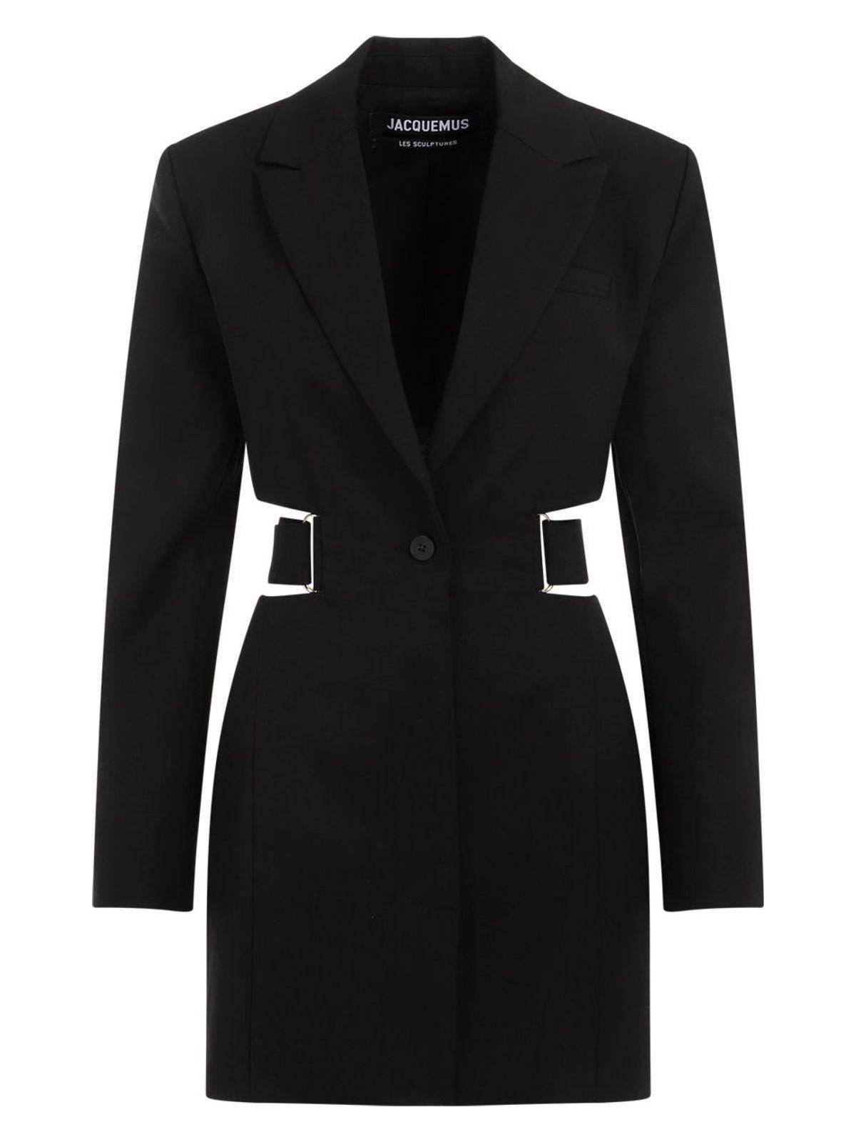 Jacquemus Women's La Robe Bari Mini Dress in Black