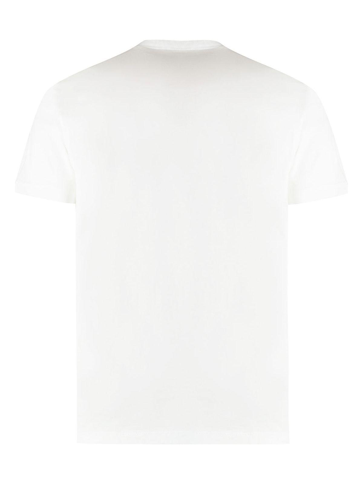 Dsquared2 Men's Cotton Crew-Neck T-Shirt in White