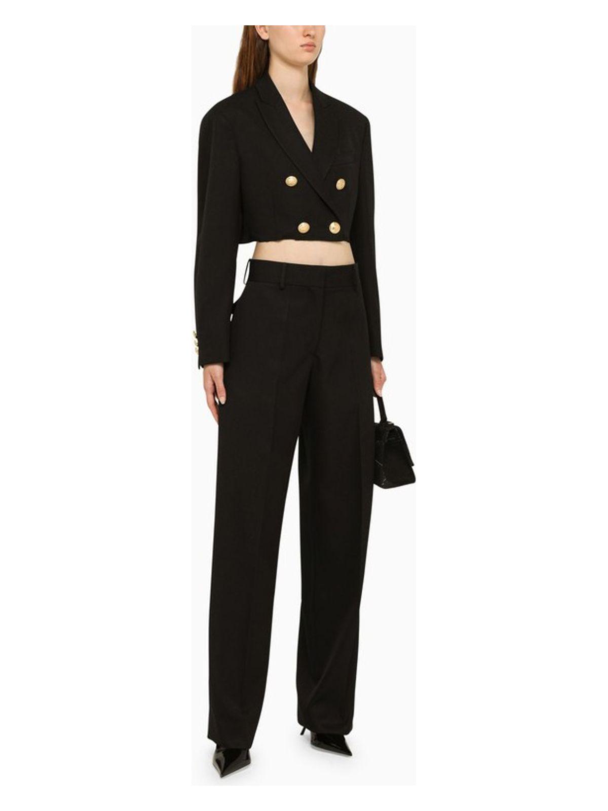 Palm Angels Cropped Blazer and Boyfriend Blazer in Black