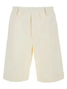 Burberry Men's Tailored Bermuda Shorts in White