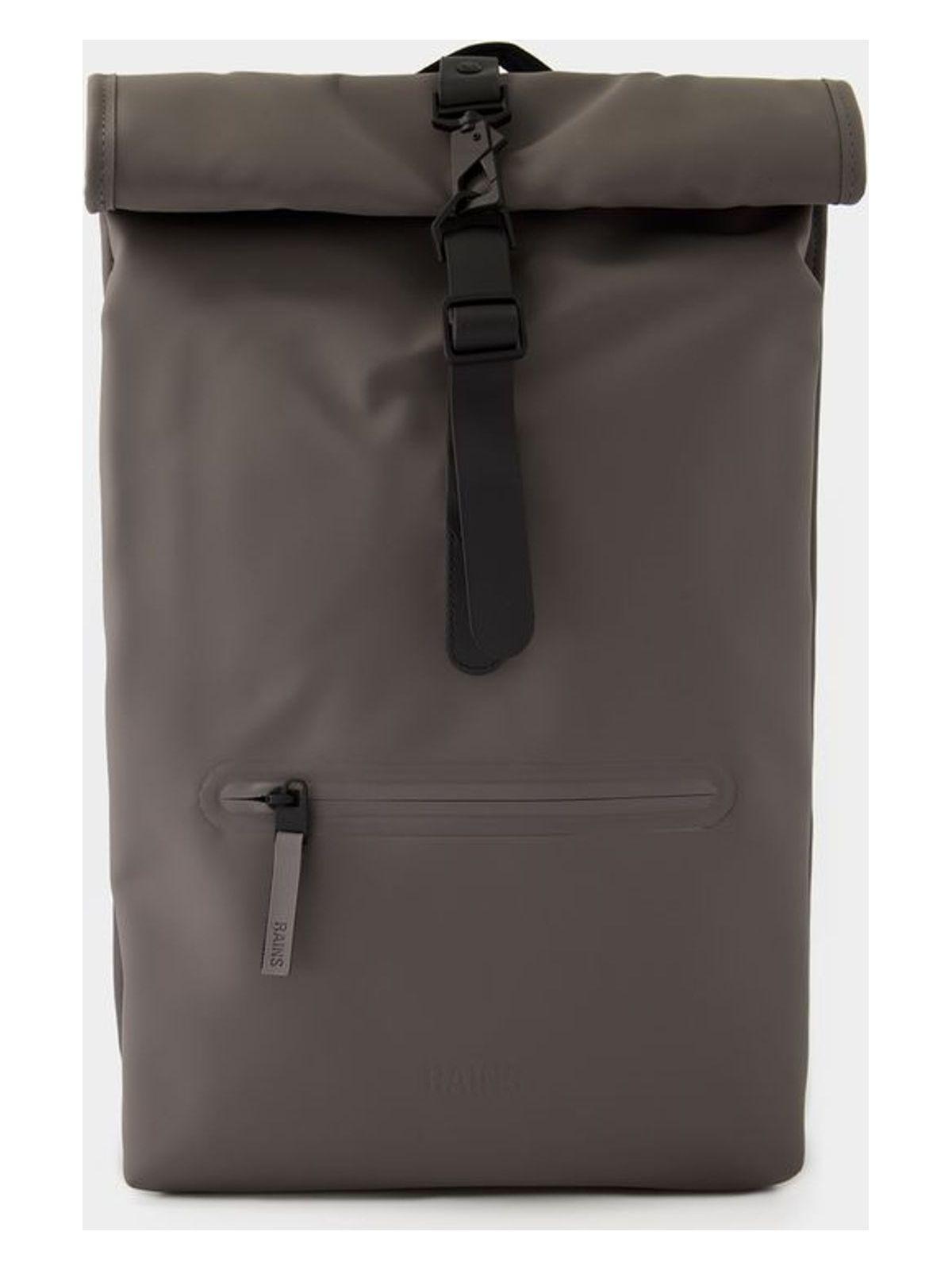 Rains Rolltop Rucksack Backpack in Grey