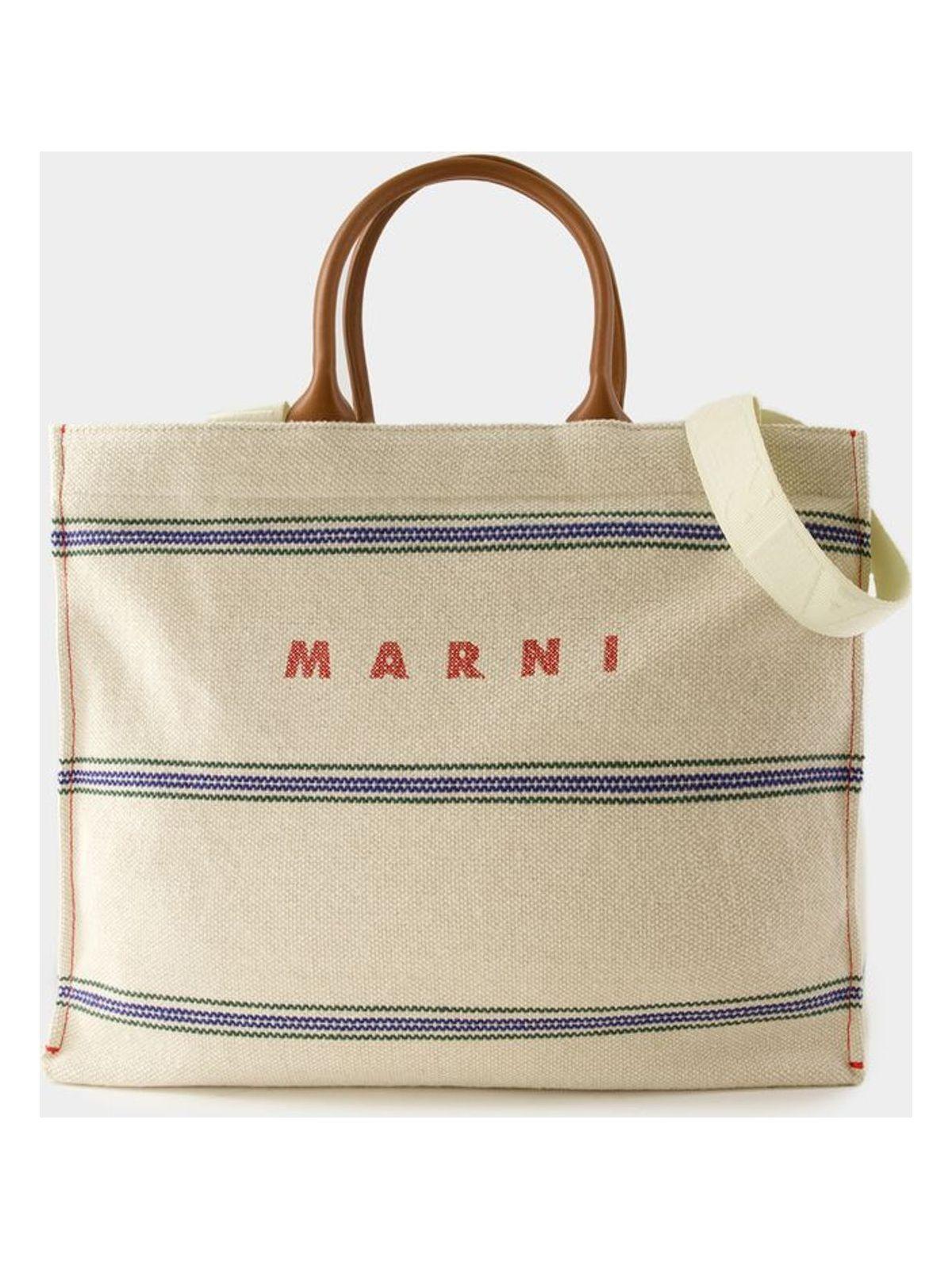 Marni Pelletteria Shopper Bag in Beige