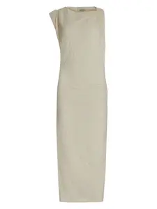 Isabel Marant Women's Franzy Cotton-Blend Dress in Ecru