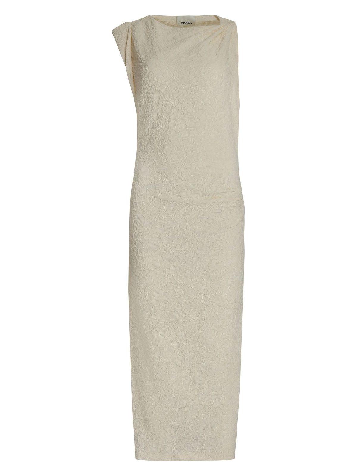 Isabel Marant Women's Franzy Cotton-Blend Dress in Ecru