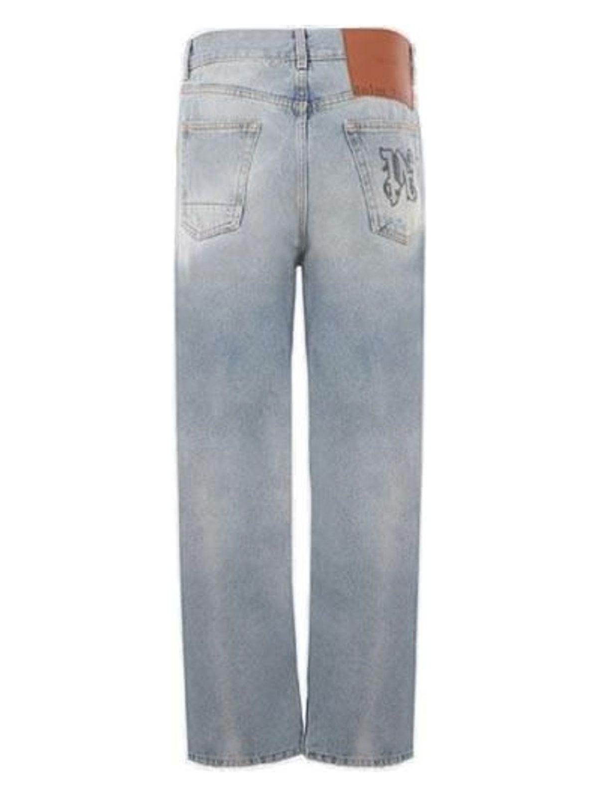 Palm Angels Monogram Loose Denim 5 Pocket Jeans
