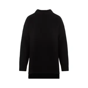 Jil Sander Women's Wool Pullover Sweater in Black