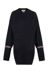 Thom Browne Women's Merino Wool Sweater in Blue
