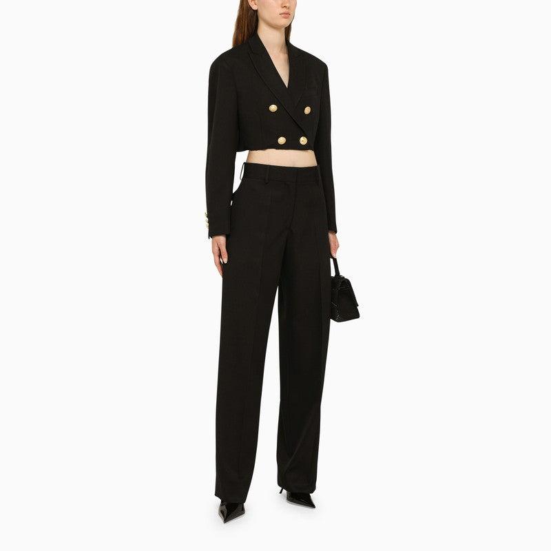Palm Angels Cropped Blazer and Boyfriend Blazer in Black