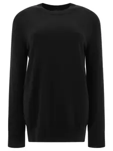 Jil Sander Women's Crewneck Sweater in Black