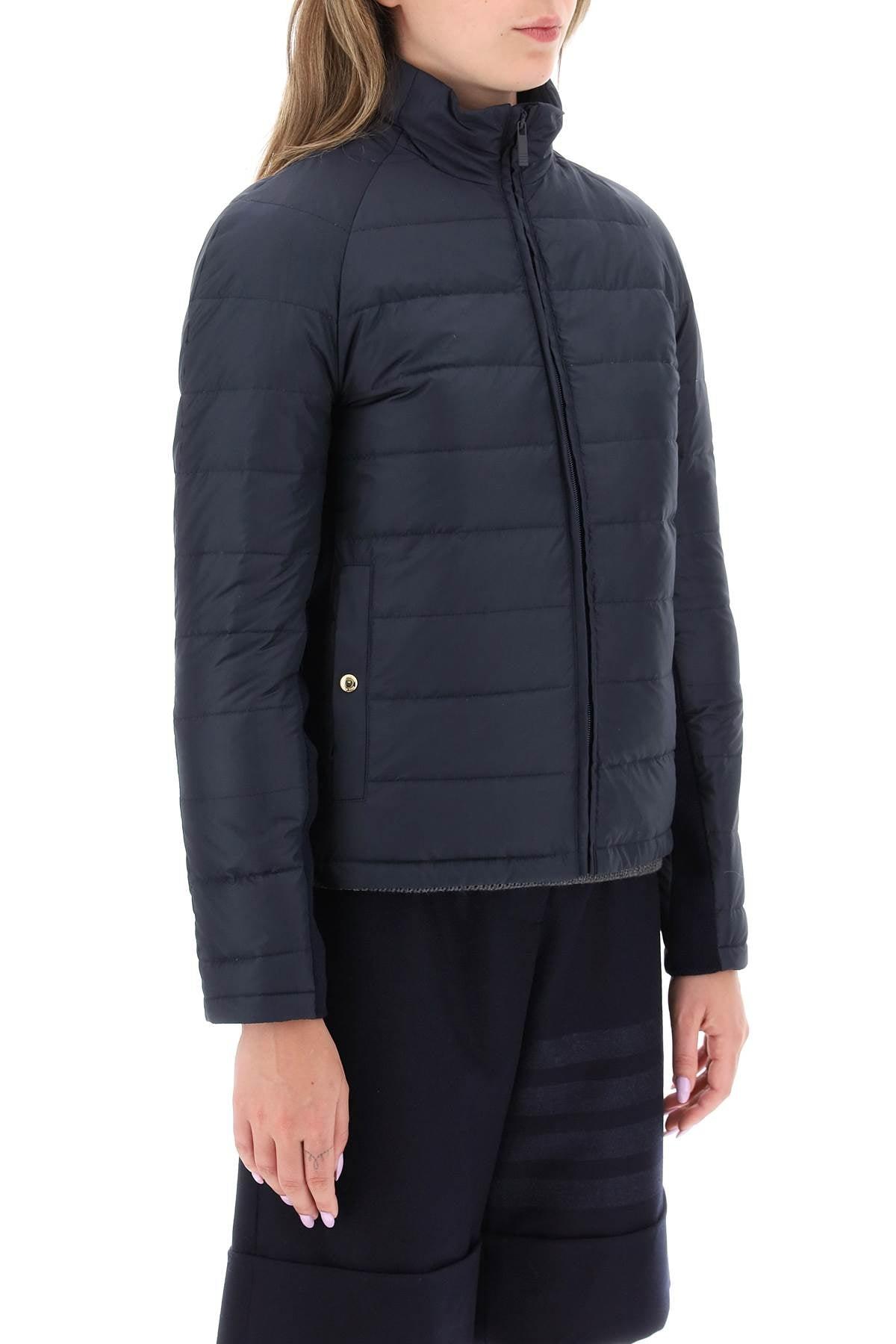 Thom Browne Men's Techno-Nylon Down Jacket in Blue