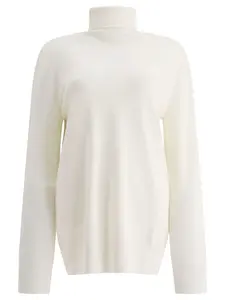 Jil Sander Women's Lightweight Turtleneck Sweater in White
