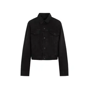Balenciaga Women's Denim Jacket in Black