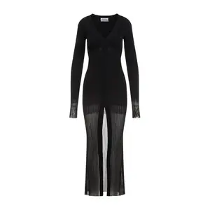 The Attico Women's Midi Dress in Black