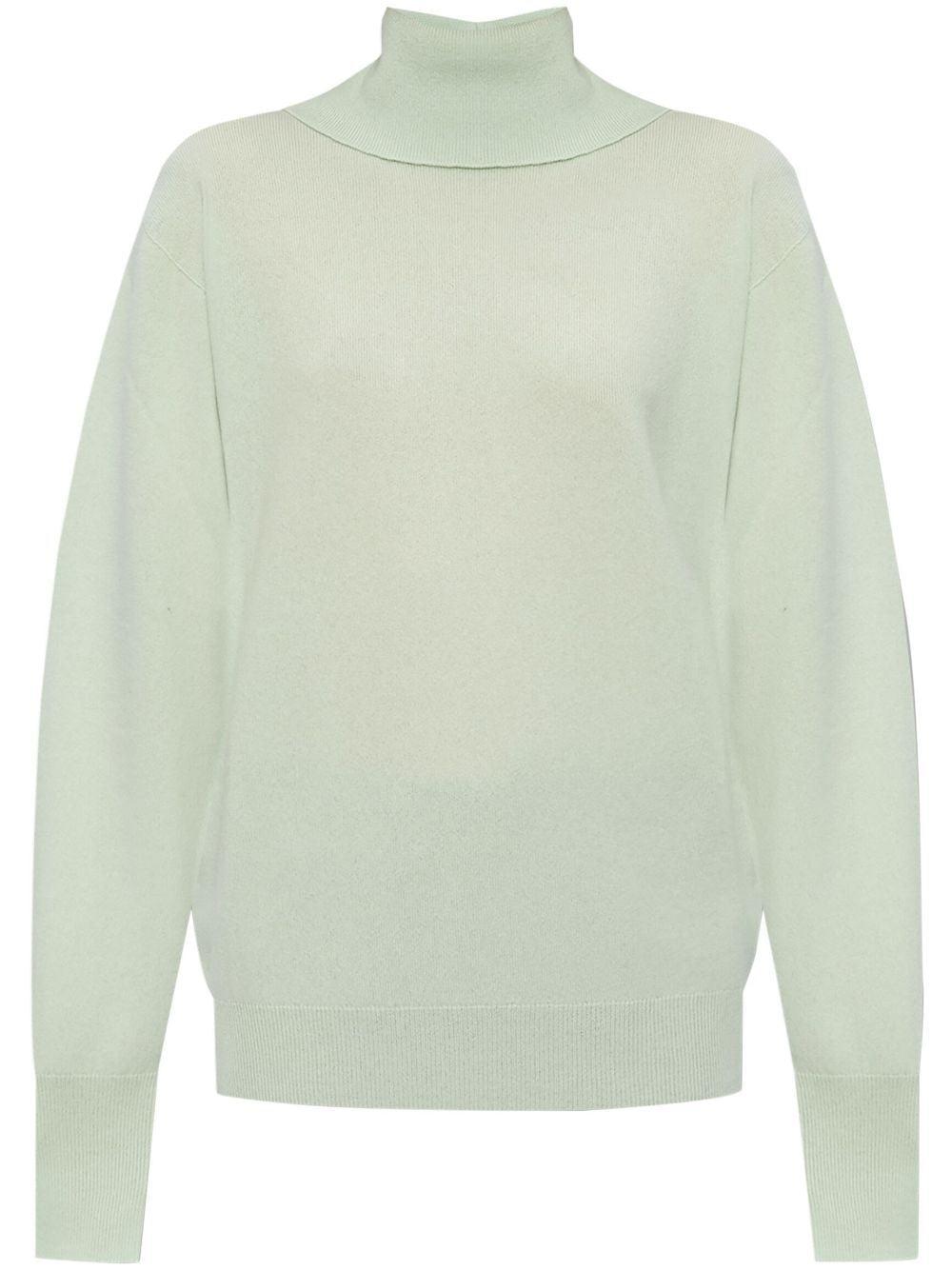 Jil Sander Women's Turtleneck Sweater in Green