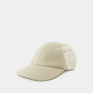 Burberry Ekd Twill Cap in Beige