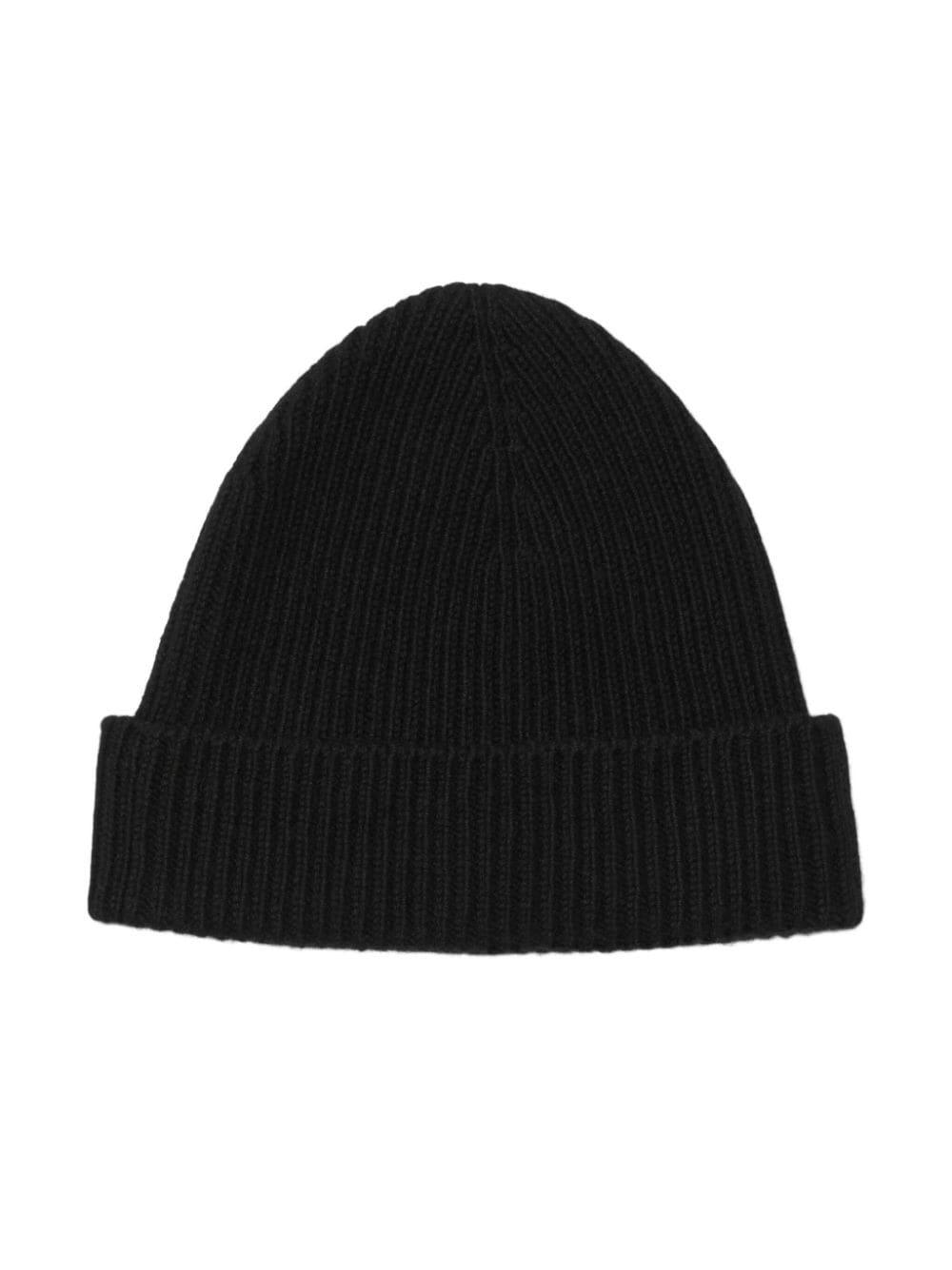 Burberry Ekd Beanie Hat in Black